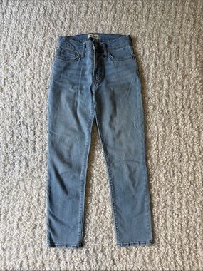 Madewell The Mid-Rise Perfect Vintage Jean light blue jeans